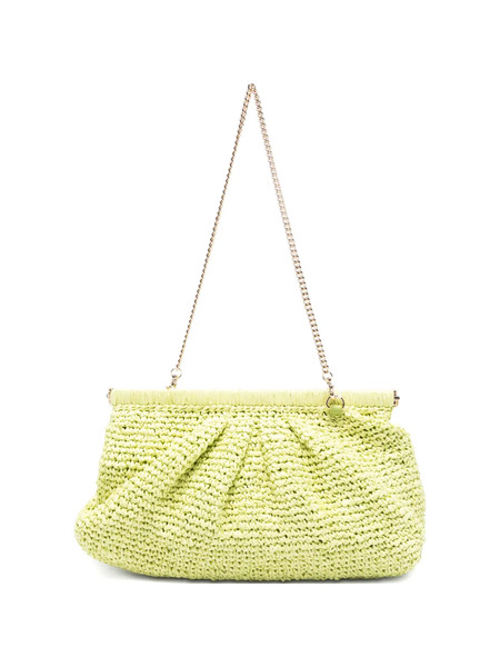  Marella Paprica Woven Chain Clutch Bag - Green 