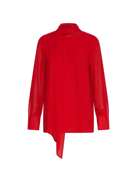  Marella Tie-neck Long-sleeved Top - Red 