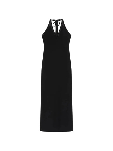  Marella V-neck Maxi Dress - Black 