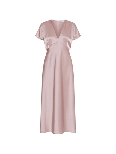  Marella V-neck Midi Dress - Pink 