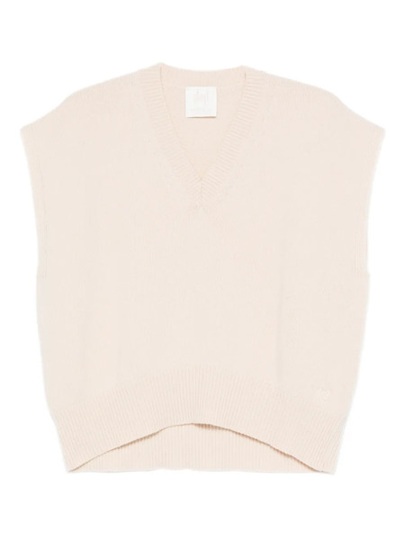  Marella V-neck Sleeveless Vest - Neutrals 