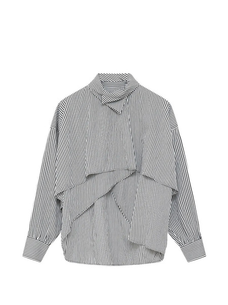  Margaux Lonnberg Bird Striped Top - Grey 