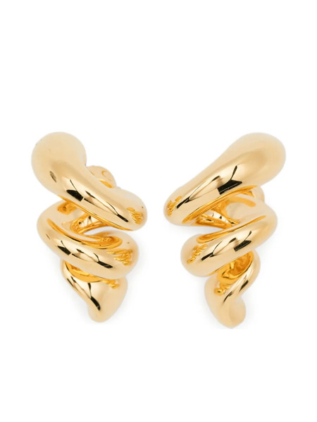  Maria Black Coil Crawler Earrings - Gold 