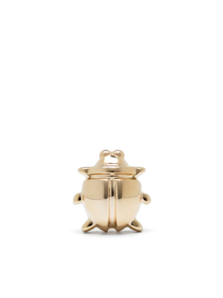  Maria Black 14kt Yellow Gold Beetle Stud Earring 