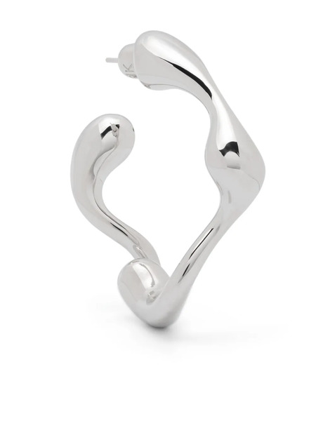  Maria Black Large Splash Single Earring - Silver 