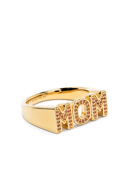  Maria Black Mom Crystal-embelished Ring - Gold 