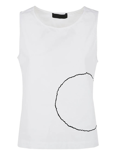  Maria Calderara Circle-print Top - White 