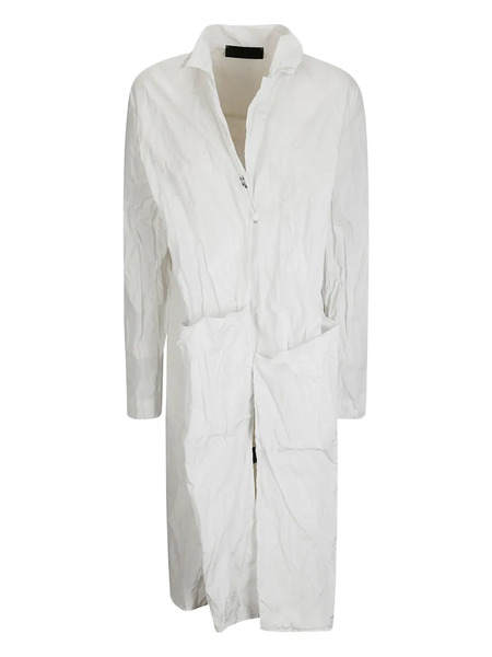  Maria Calderara Crinkled Coat - White 