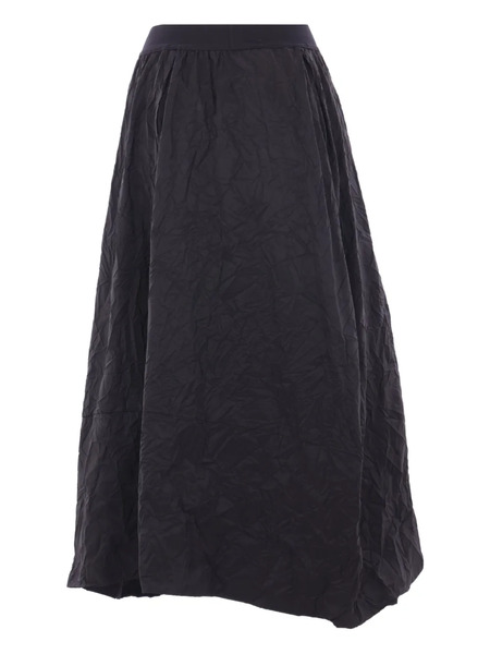  Maria Calderara Crinkled-effect Elastic-waist Maxi Skirt - Black 