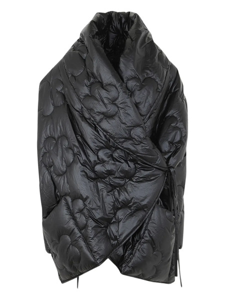 Maria Calderara Flower Quilted Coat - Black 