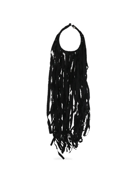  Maria Calderara Fringed Necklace - Black 