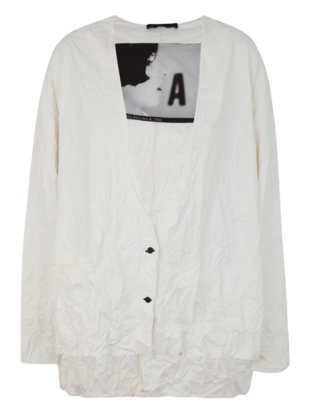  Maria Calderara Graphic Button Jacket - Neutrals 