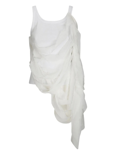  Maria Calderara Layered Tank Top - White 