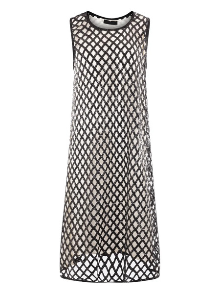 Maria Calderara Sequinned Net Dress - Black 
