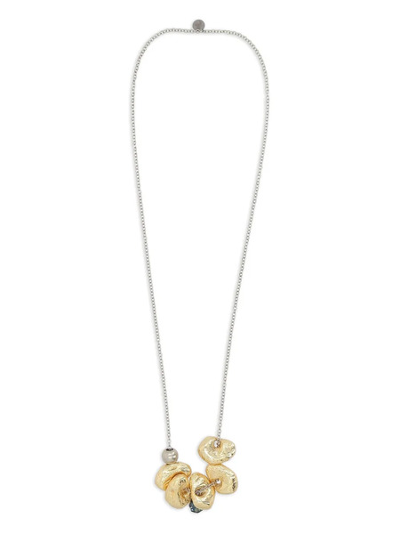  Maria Calderara Textured-beads Necklace - Gold 
