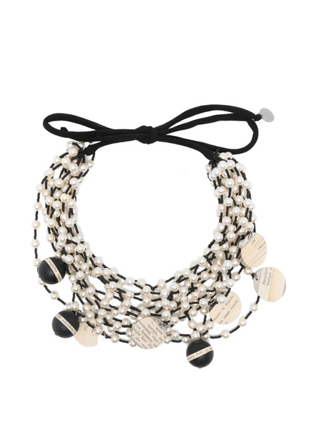  Maria Calderara Tie-fastening Necklace - Neutrals 