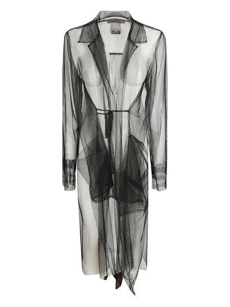  Maria Calderara Tulle Coat - Black 