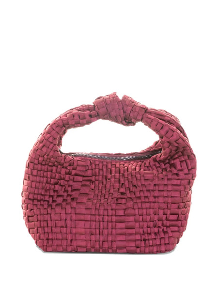  Maria La Rosa Mini Datolite Woven-texture Shoulder Bag - Red 