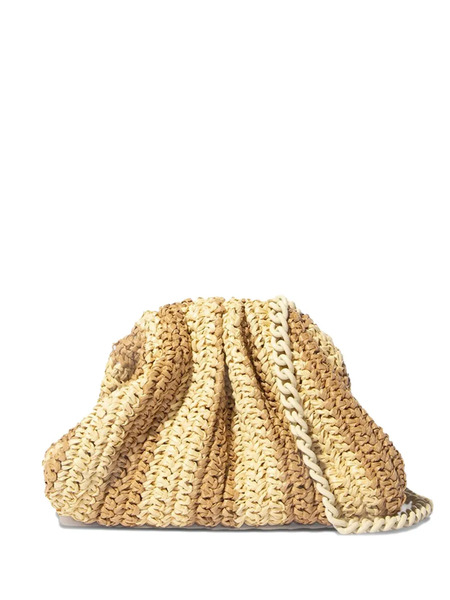  Maria La Rosa Striped Clutch Bag - Neutrals 