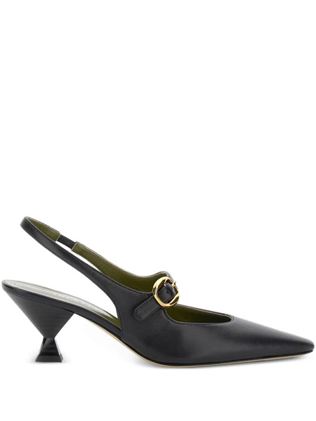  Maria Luca Slingback Pointed-toe Pumps - Black 