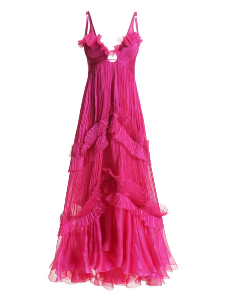  Maria Lucia Hohan Matea Ruffled Dress - Pink 
