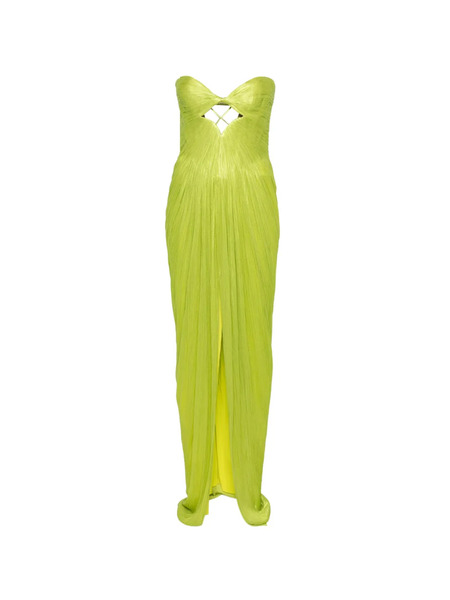  Maria Lucia Hohan Stephanie Cut-out Strapless Dress - Green 