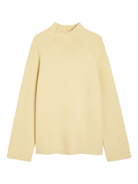  Maria Mcmanus Ribbed Funnel-neck Sweater - Yellow 
