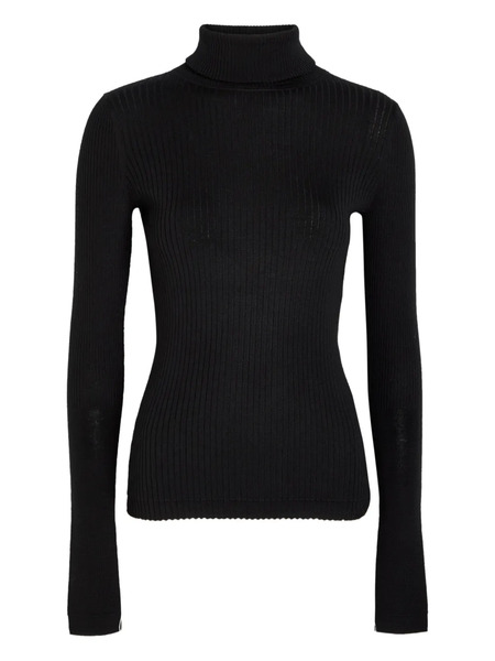  Maria Mcmanus Ribbed Turtle-neck Sweater - Black 