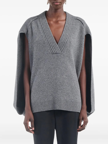 Maria Mcmanus V-neck Cape - Grey 