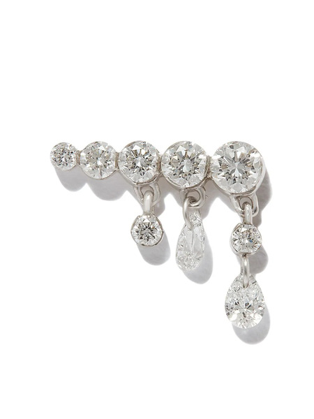  Maria Tash 18kt Gold Invisible Set Diamond Crescendo Earring 