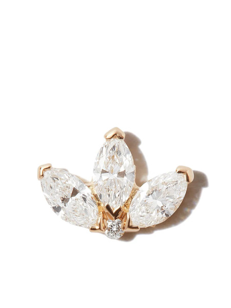  Maria Tash 18kt Yellow Gold Engraved Lotus Earring 