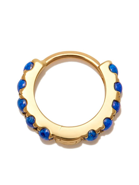  Maria Tash 14kt Yellow Gold Lapis Lazuli Hoop Earring 