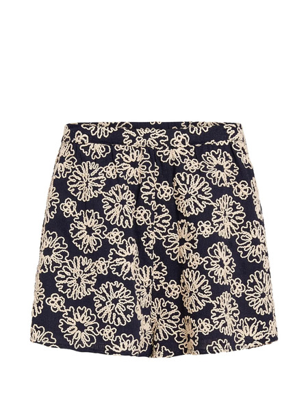  Marie Oliver Cleo Floral Shorts - Blue 