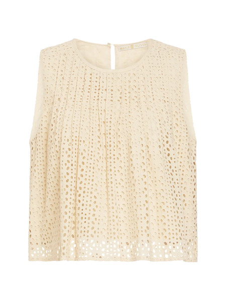  Marie Oliver Eletta Eyelet Top - Neutrals 