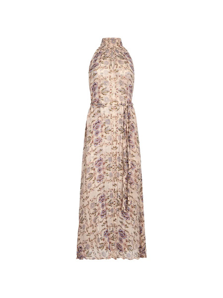  Marie Oliver Penelope Floral Drawstring Dress - Neutrals 