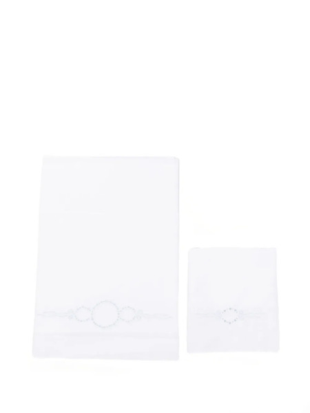  Mariella Ferrari Embroidered Blanket - White 