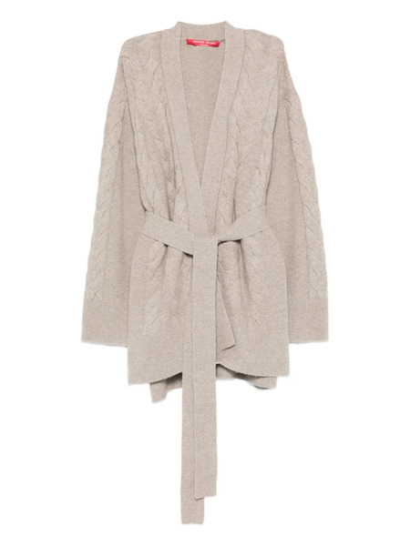  Marina Rinaldi Cable-knit Tie Cardigan - Neutrals 