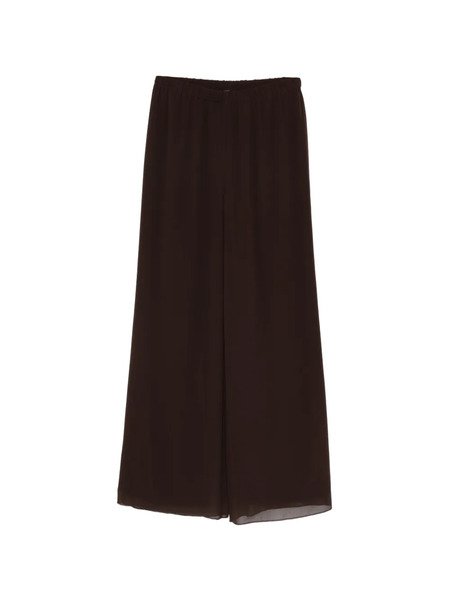  Marina Rinaldi Georgette Palazzo Pants - Brown 
