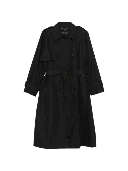  Marina Rinaldi Mrnepoca Beaded Trench Coat - Black 