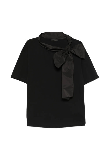  Marina Rinaldi Mrnwhisky Bow-detail T-shirt - Black 