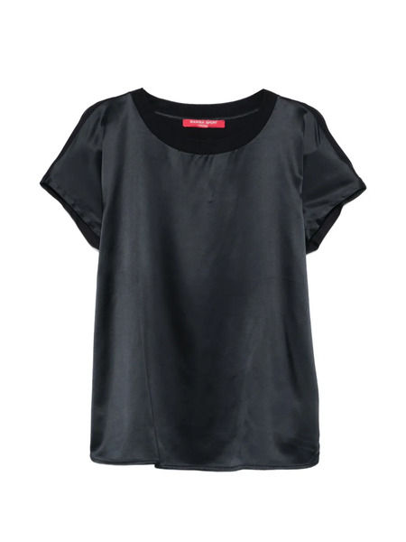  Marina Rinaldi Mrslirica Contrast-trim T-shirt - Blue 