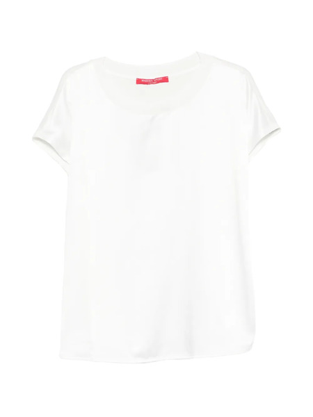  Marina Rinaldi Mrslirica Crew-neck Blouse - White 