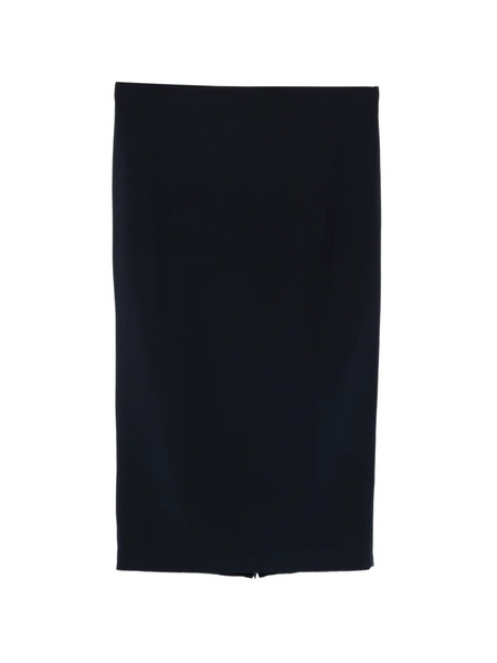  Marina Rinaldi Zipped Slit Pencil Skirt - Black 