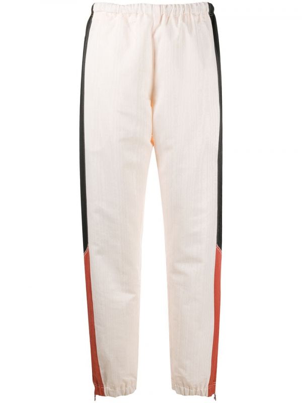  Marine Serre Contrast Panel Cuffed Trousers - Neutrals 