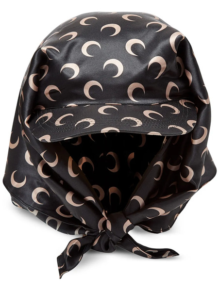  Marine Serre Crescent Moon Silk Cap - Black 