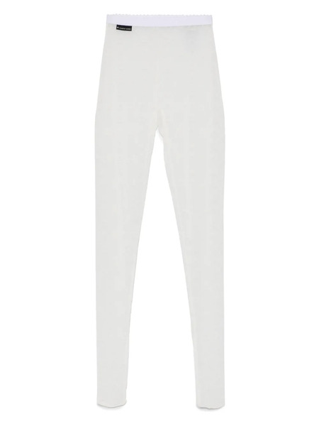  Marine Serre Flocked Mesh Tights - White 