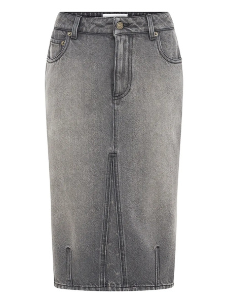  Marine Serre Knee-kength Midi Skirt - Grey 
