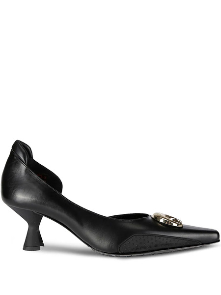  Marine Serre Leather Pumps - Black 