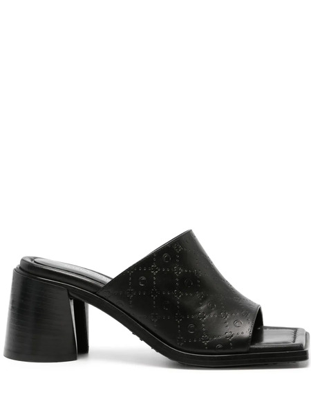  Marine Serre Leather Sandals - Black 