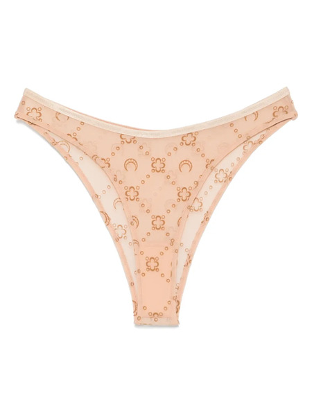  Marine Serre Mesh Flocked Thong - Neutrals 